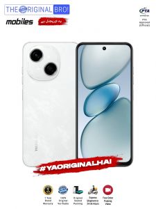 Tecno Spark Go 1 - 4GB RAM - 128GB Storage - PTA Approved - 12 Months Warranty - White - The Original Bro Mobiles - TOB51